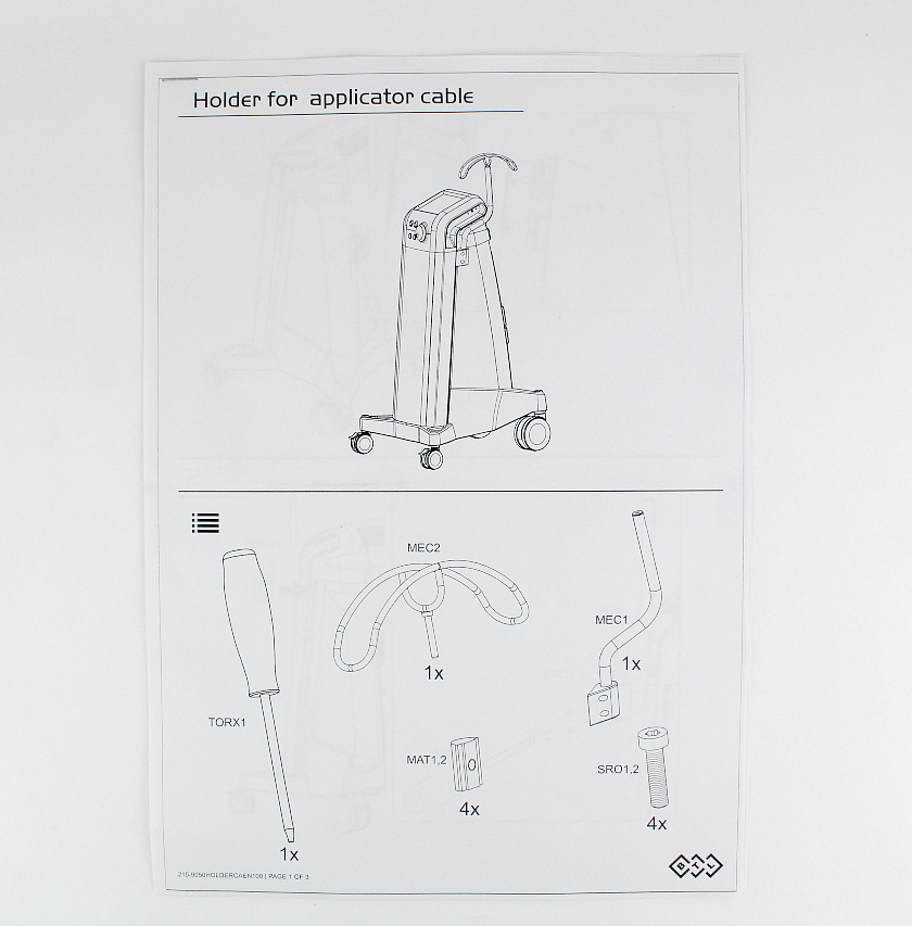 BTL Holder for Large Applicator or IPL Applicator (Use with Exilis, Exilite)