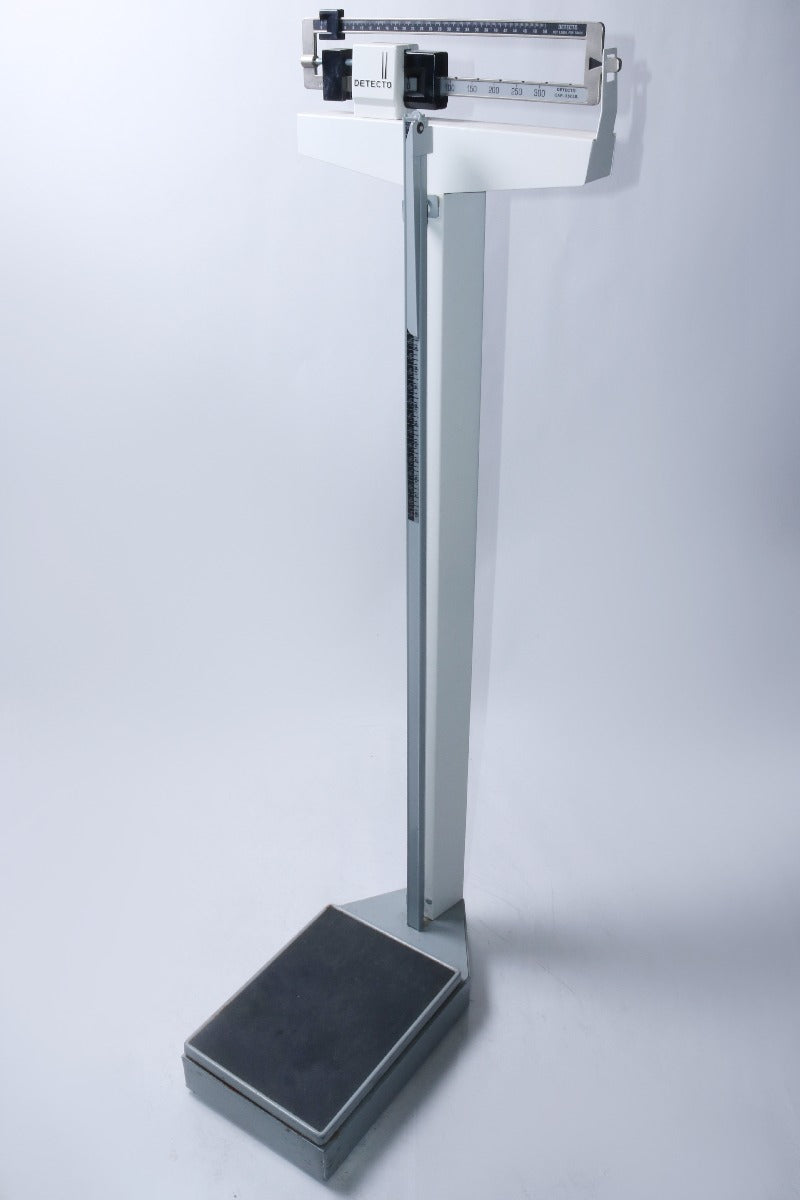 Detecto 350 LB Beam Balance Mass Weighing Doctors Office Scale & Height Measure