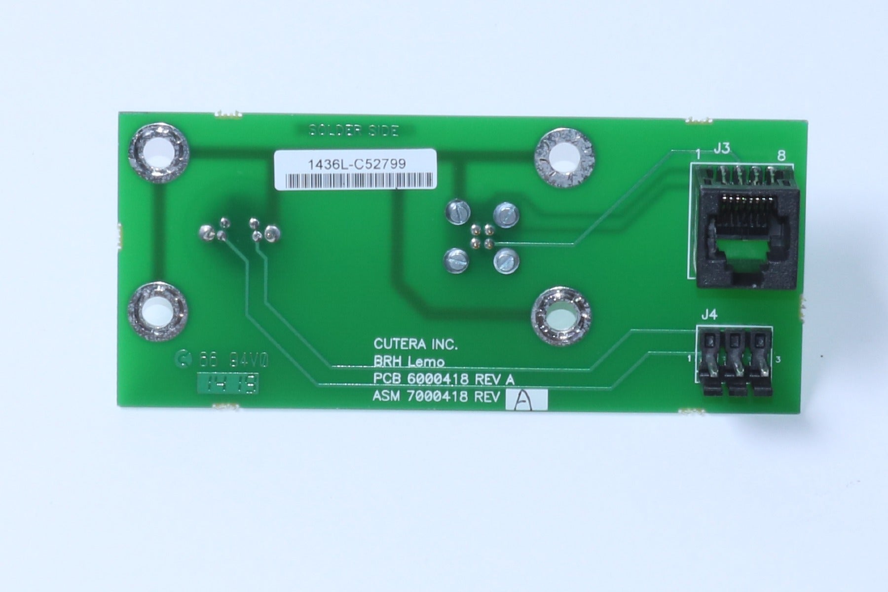 Cutera Excel V Laser Footpedal Interlock Interconnect PCB Board BRH Lemo 6000418