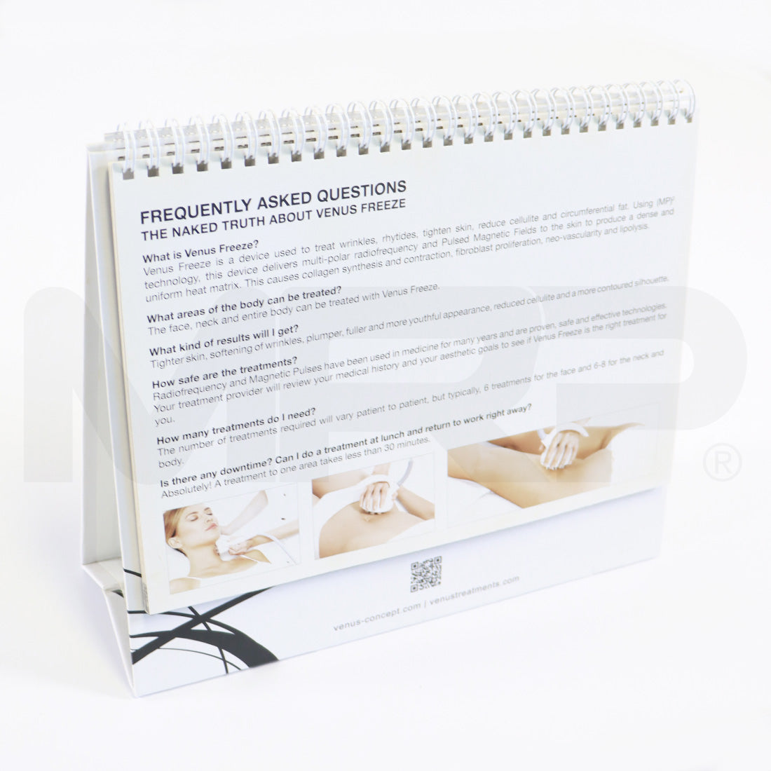 Venus Concepts VenusFreeze Marketing Brochure Display Book Time Reverse Aging
