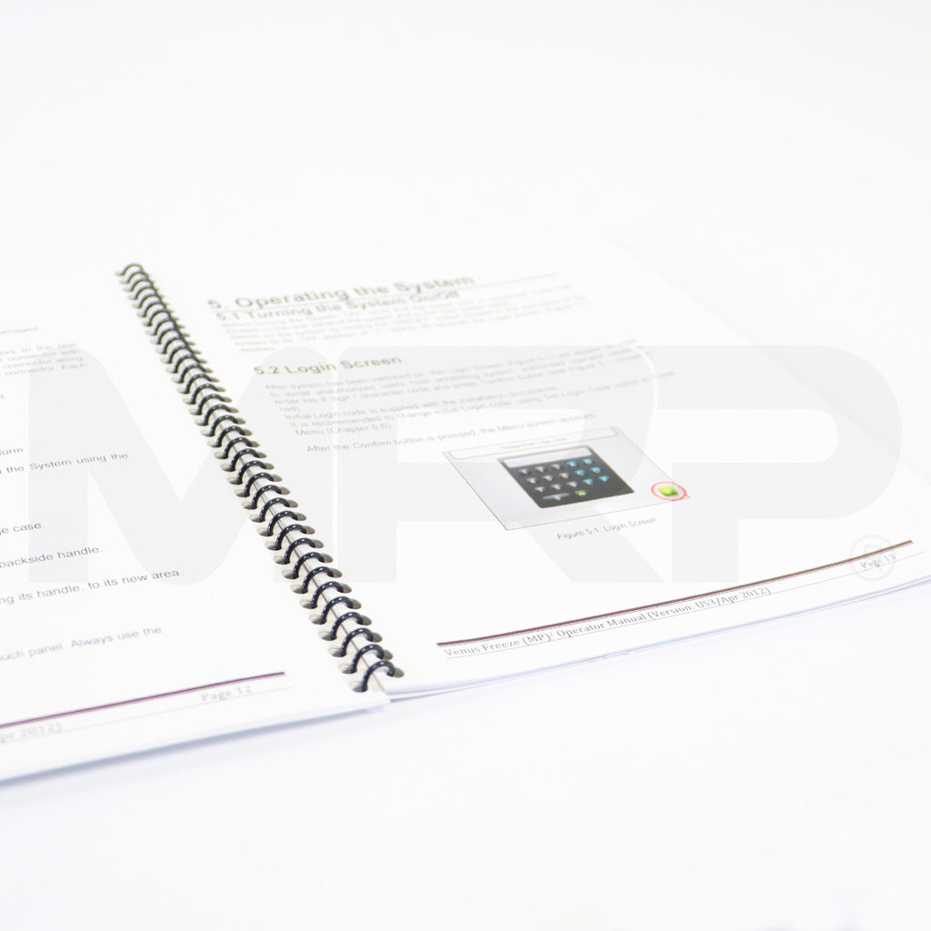 2012 VenusFreeze MP2 Operator Manual Venus Concept User Guide FREU802442F