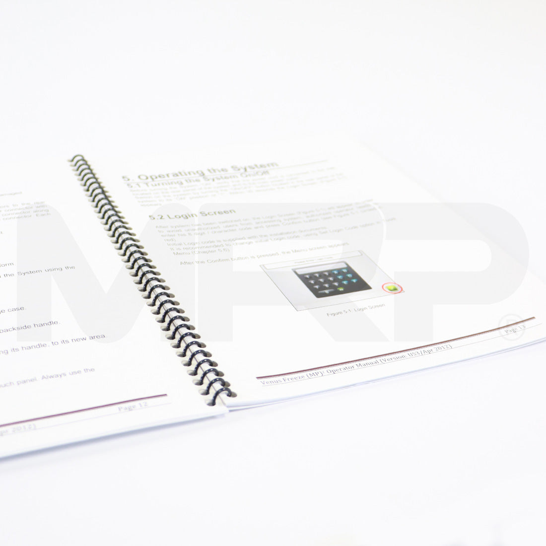 2012 VenusFreeze MP2 Operator Manual Venus Concept User Guide FREU802442F