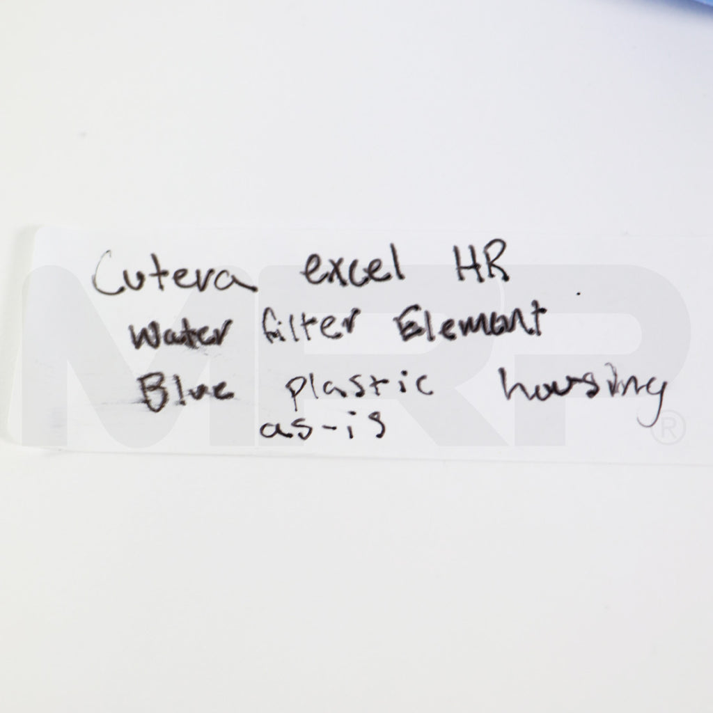 Cutera Excel HR Water Filter Element Blue Plastic Housing AS-IS