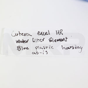 Cutera Excel HR Water Filter Element Blue Plastic Housing AS-IS