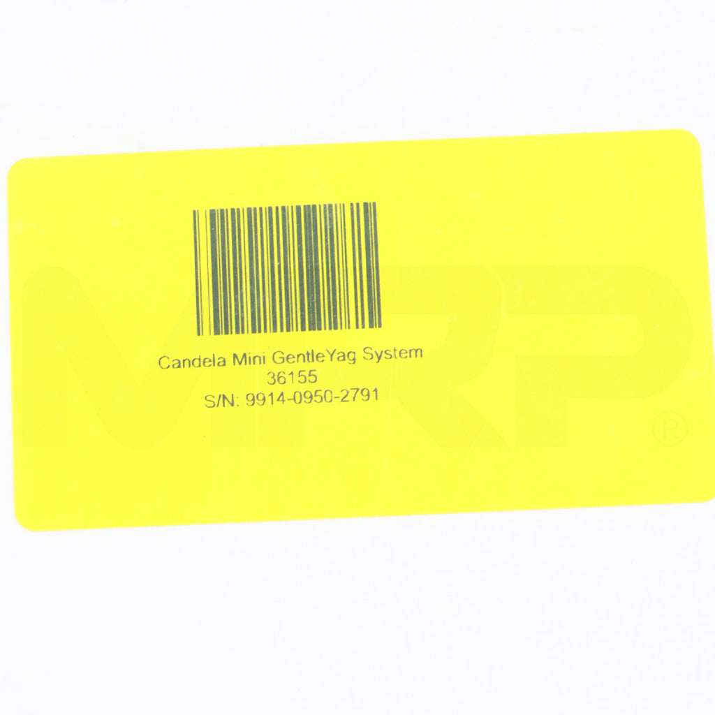 2012 Candela Mini GentleYag Nd: YAG Laser Hair Removal Vascular Lesions System