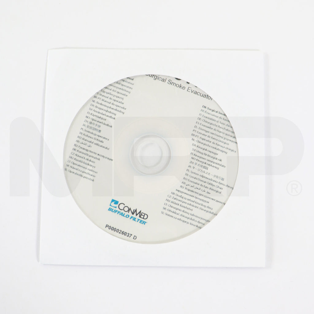 ConMed ViroVac Surgical Smoke Evacuator Operator's Manual Multi-Languages CD P000026037 D