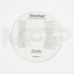 ConMed ViroVac Surgical Smoke Evacuator Operator's Manual Multi-Languages CD P000026037 D