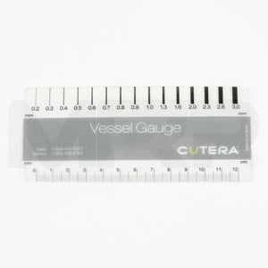 Cutera Vascular Vessel Vein Gauge Card Tool D0420 Rev D