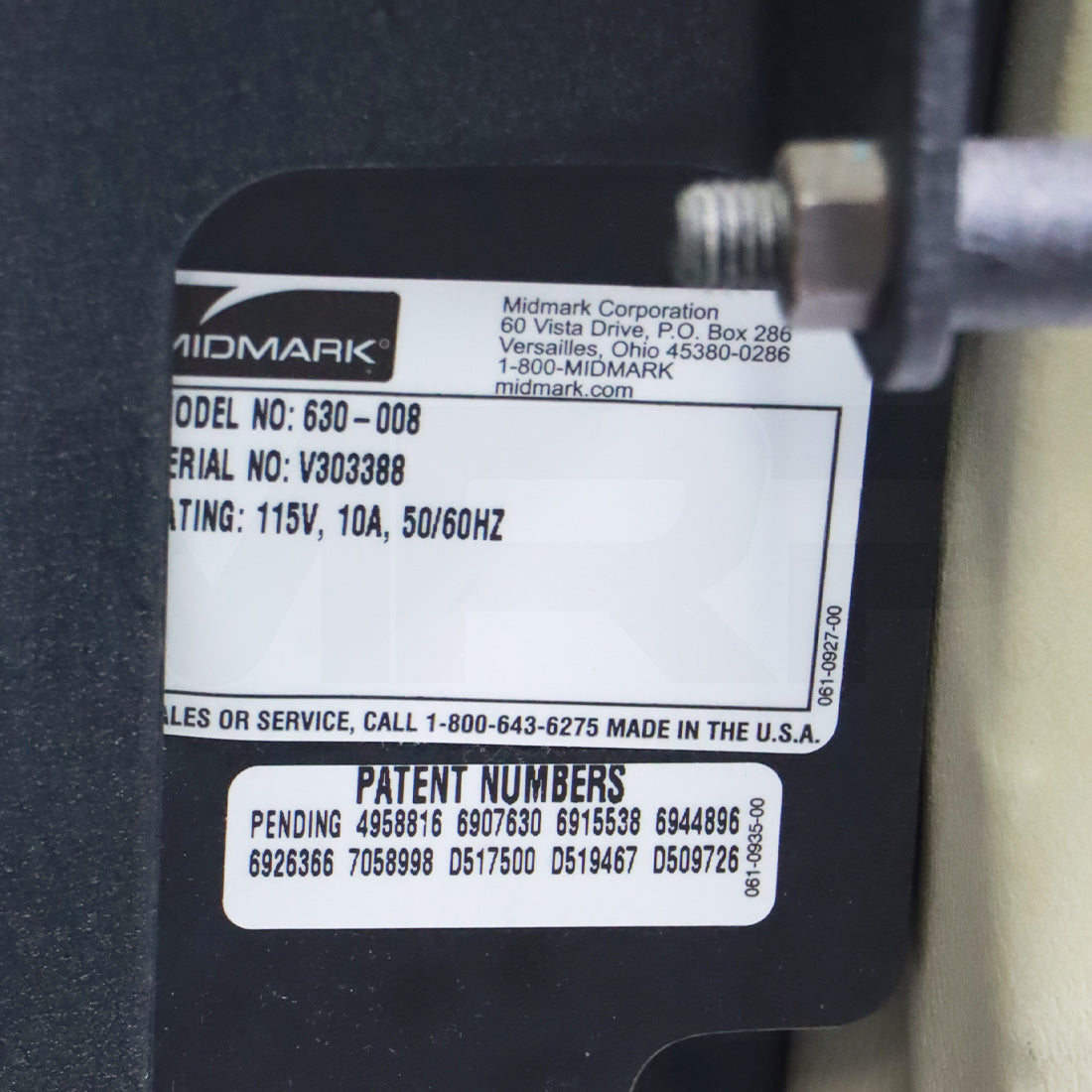 Midmark 630-008 Power Exam Procedure Chair