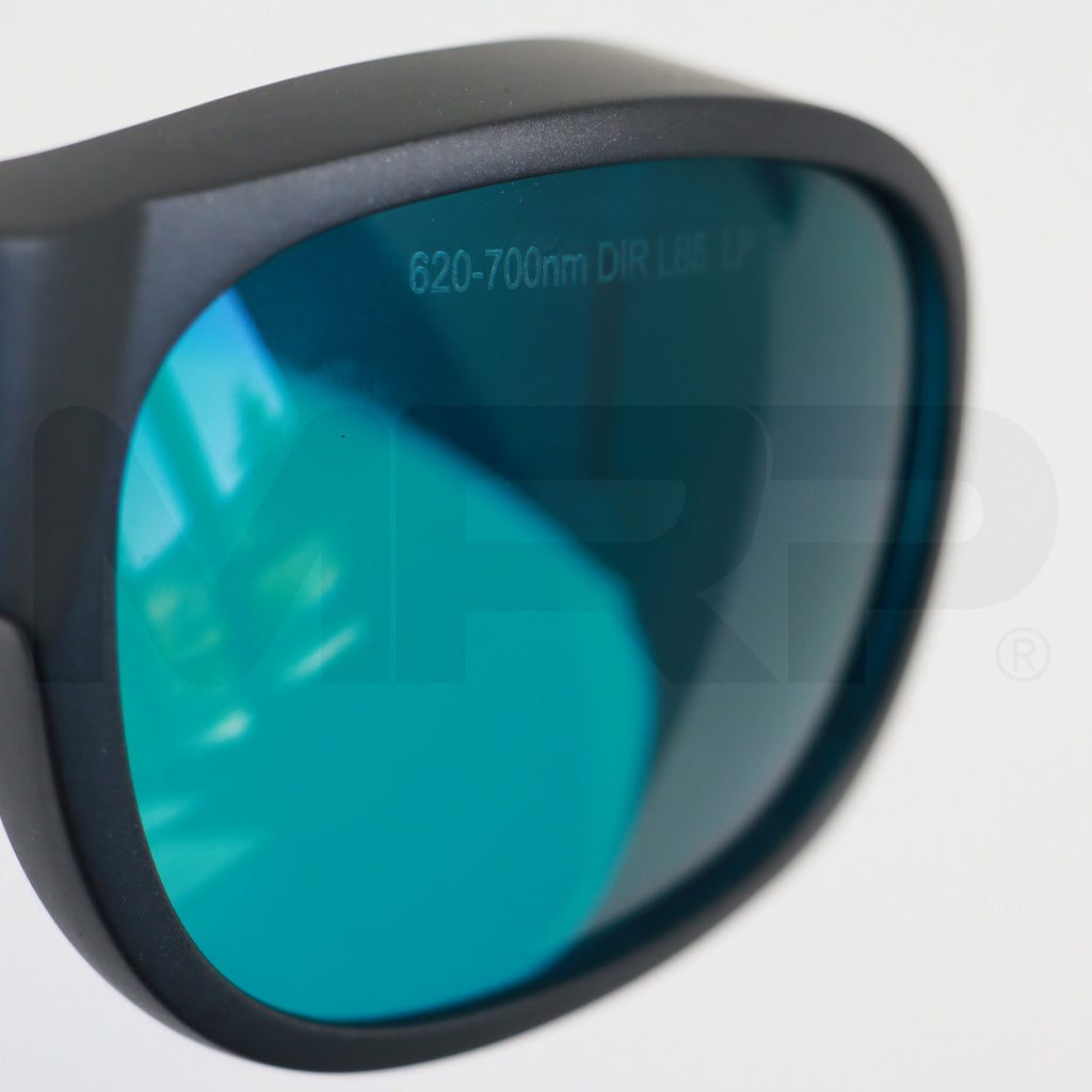MRP Laser Safety Operator Eyewear Glasses Turquoise Lens 600nm-700nm