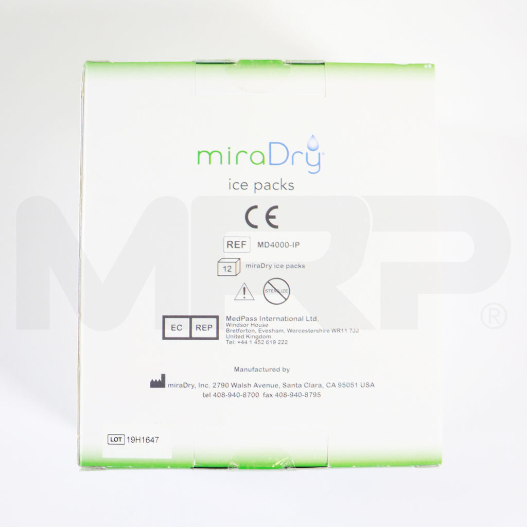 MiraDry MiraDry Ice Packs Reusable Gel Cooling Pads 12-Pk MD4000-IP