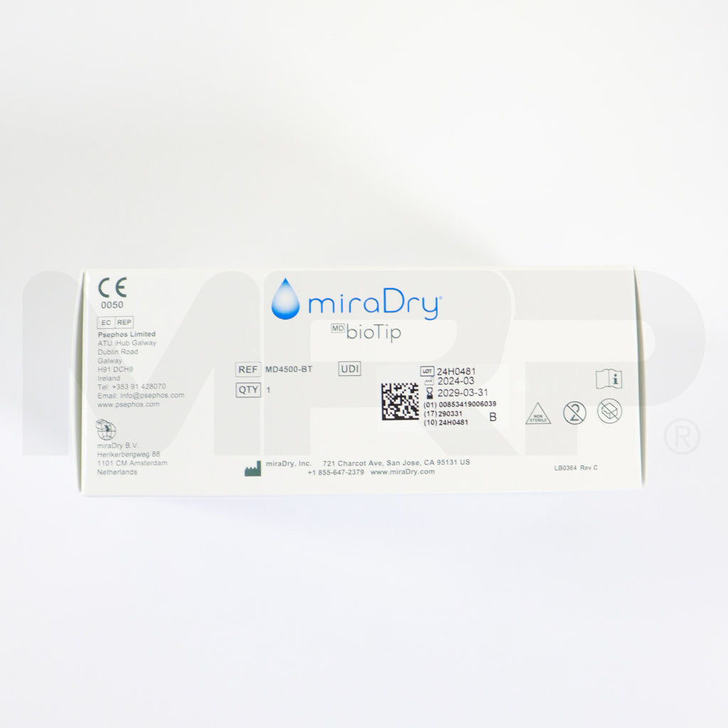 Miramarlabs miraDry bioTip Hyperhidrosis Reduction Bio Tip MD4500-BT EXP 03/31/2029 - Opened
