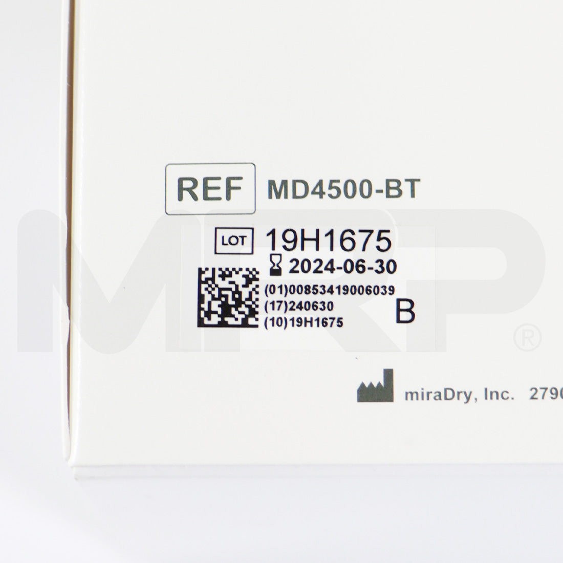 Miramarlabs miraDry bioTip Hyperhidrosis Reduction Bio Tip MD4500-BT EXP 06/30/2024