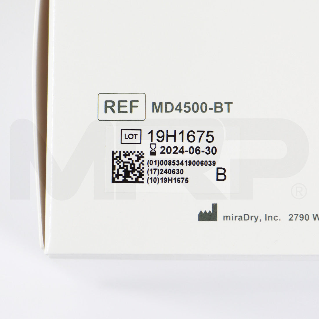 Miramarlabs miraDry bioTip MD4500-BT Hyperhidrosis Reduction Bio Tip EXP 06/30/2024