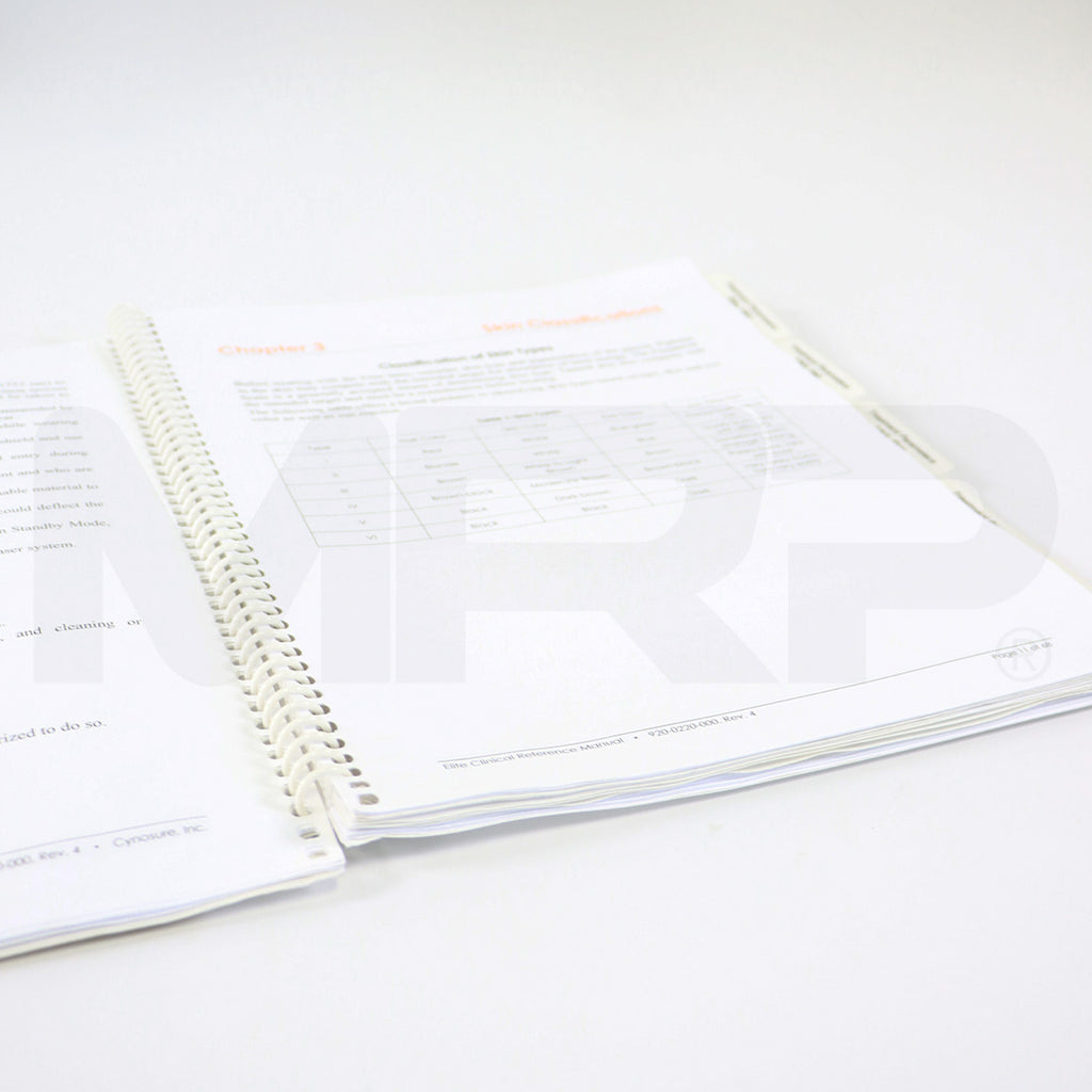 Cynosure Elite Clinical Reference Manual 920-0220-000 Rev 4