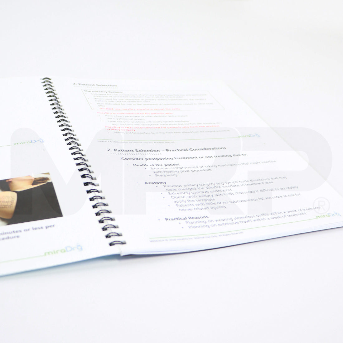 MiraDry Fresh Procedure Training Booklet MK0630.A
