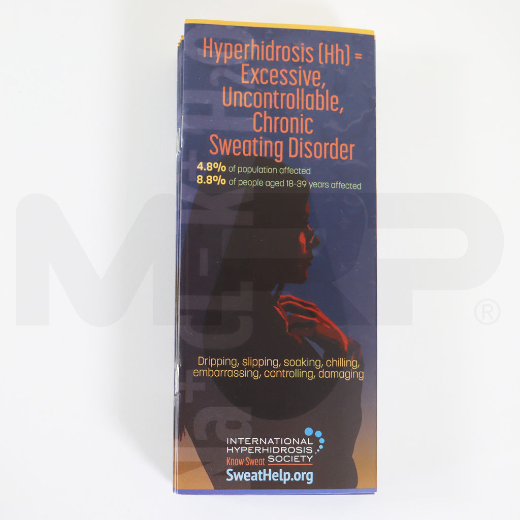 International Hyperhydrosis Society Excessive Sweating Marketing Brochure x10 Pack