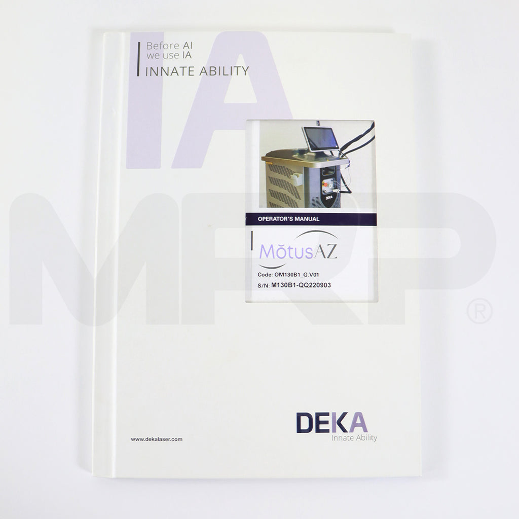 Deka Motus AZ Laser Operator's Manual OM130B1_G.VO1