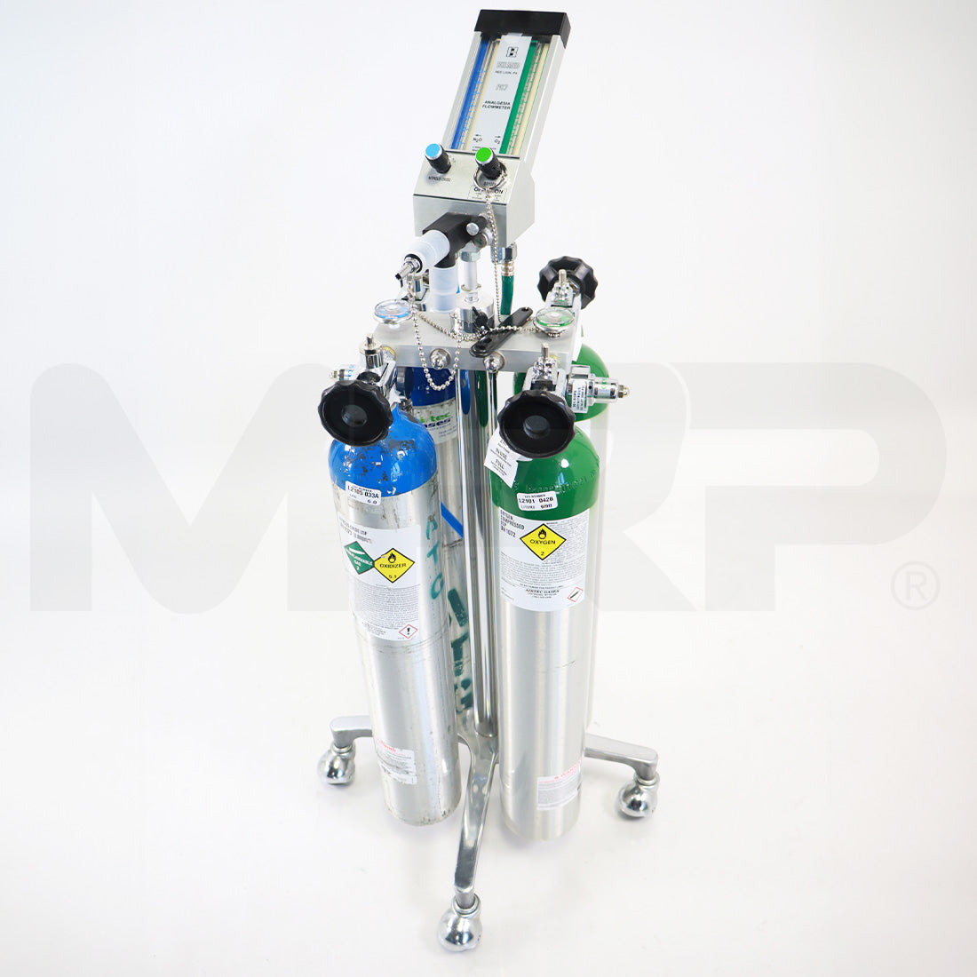 Belmed 5000 Analgesia Flowmeter Nitrous Oxide N2O Oxygen Portable Stand