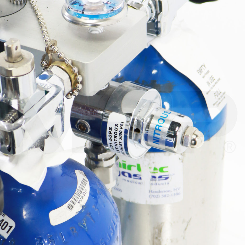 Belmed 5000 Analgesia Flowmeter Nitrous Oxide N2O Oxygen Portable Stand