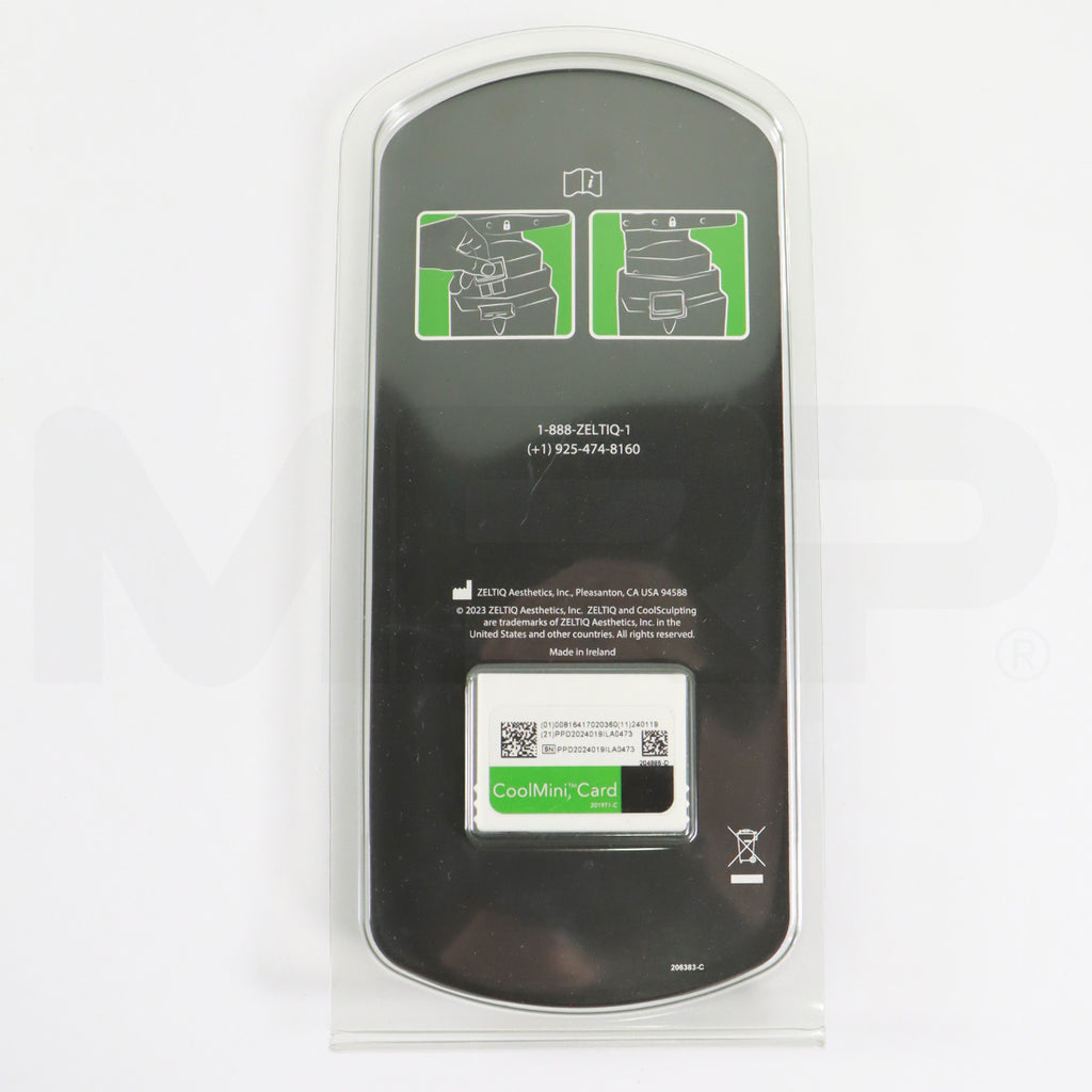 Zeltiq CoolSculpting CoolMini Green Treatment Card BRZ-CD4-02X-003 x3 Cycles