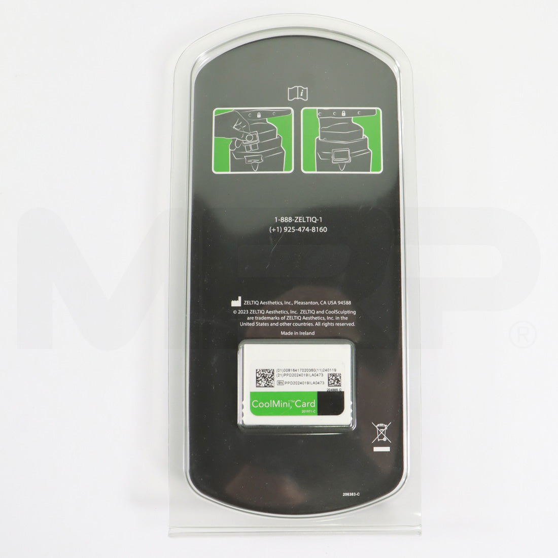 Zeltiq CoolSculpting CoolMini Green Treatment Card BRZ-CD4-02X-003 x3 Cycles