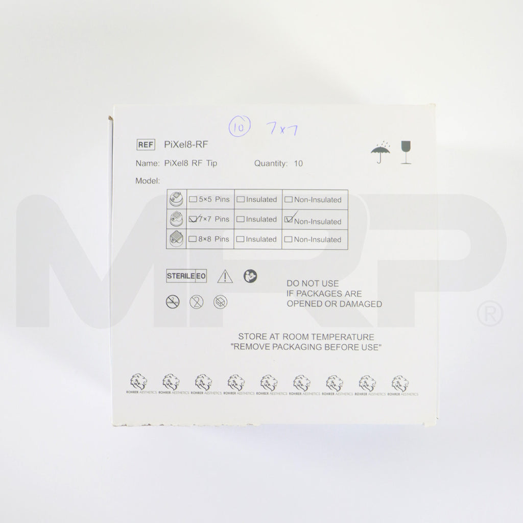 Rohrer Pixel8-RF Non-Insulated Microneedling Tips 7x7 49Pin RF49 EXP 01/2023