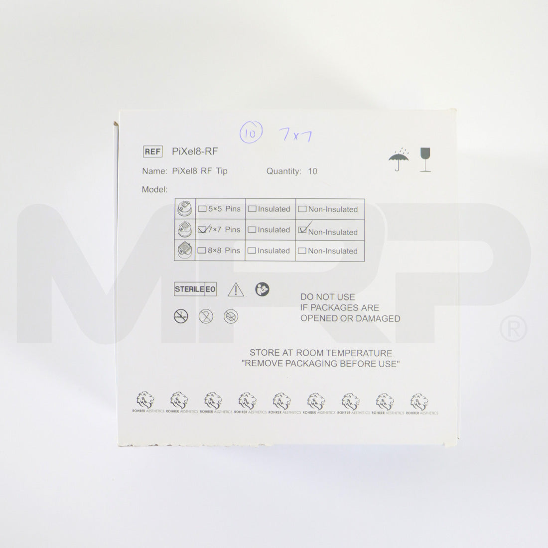 Rohrer Pixel8-RF Non-Insulated Microneedling Tips 7x7 49Pin RF49 EXP 01/2023
