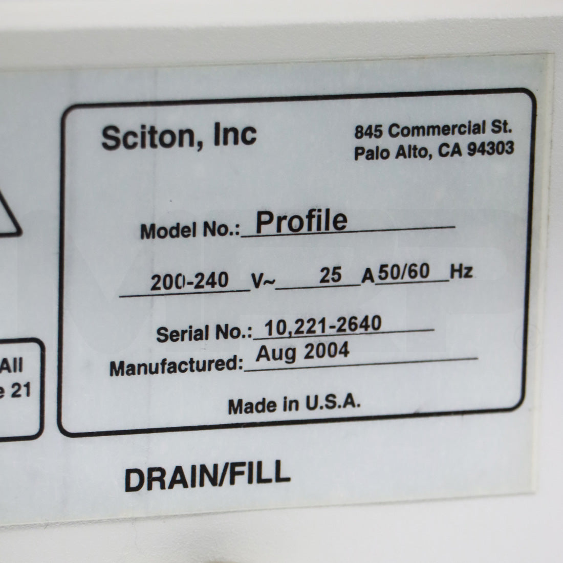 2004 Sciton Profile 1064nm/1319nm/2940nm W/ MLP Scanner