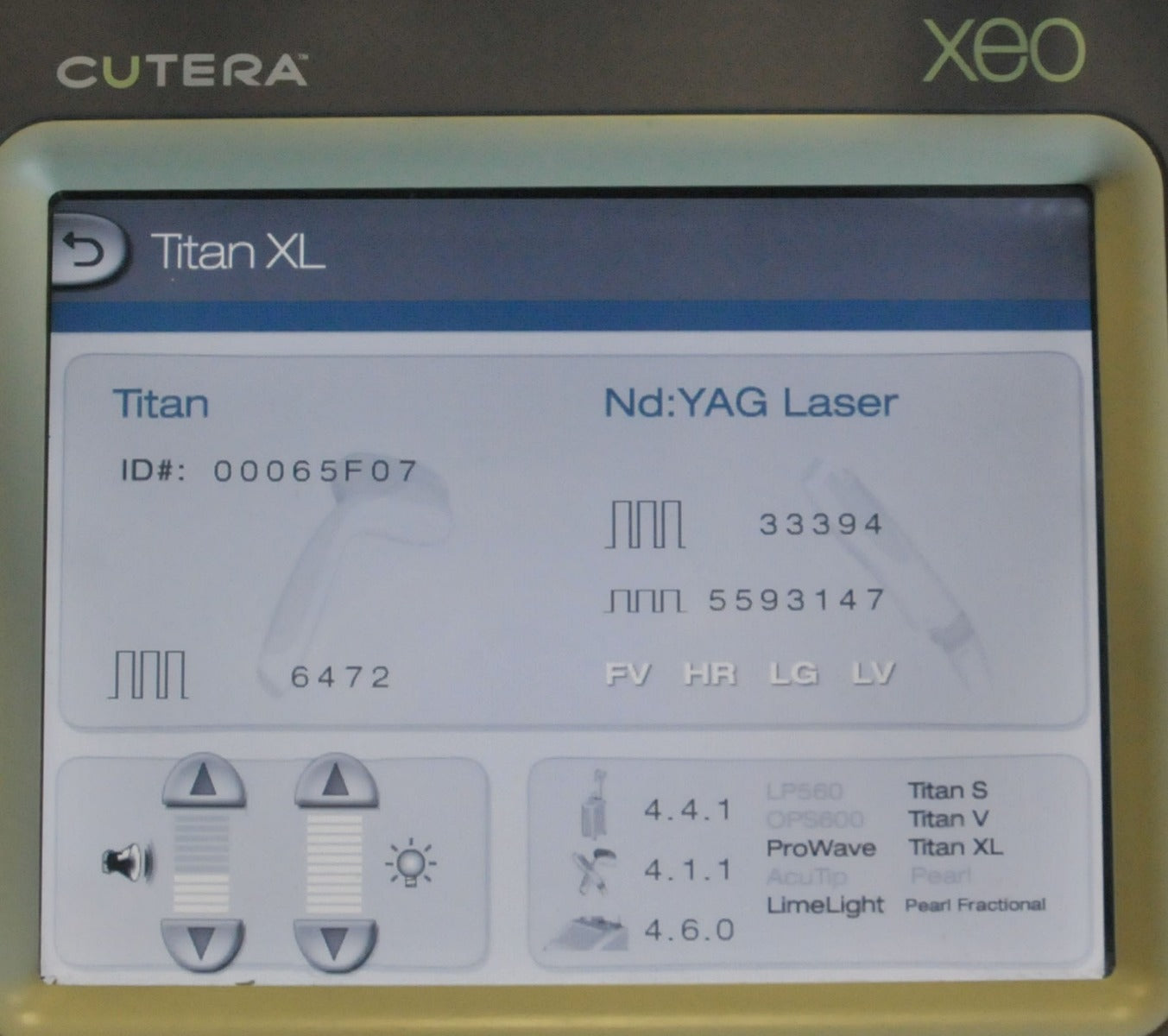 2017 Cutera Xeo Titan XL IPL Skin Tightening Anti-Aging Handpiece LOW 7K SHOTS