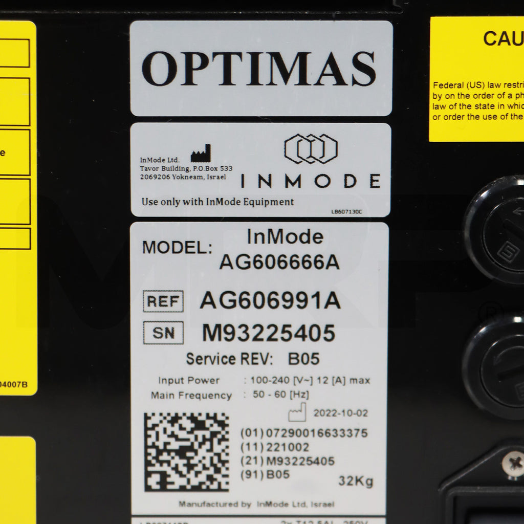 2022 InMode Optimas Lumecca Morpheus8 Skin Treatment System