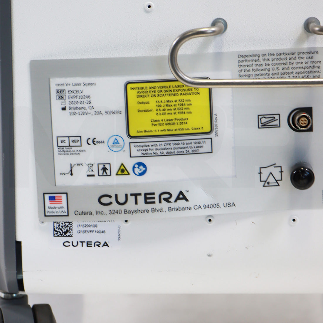 2020 Cutera Excel V+ XLV Laser 532nm 1064nm Nd: YAG Vascular Dermastat System