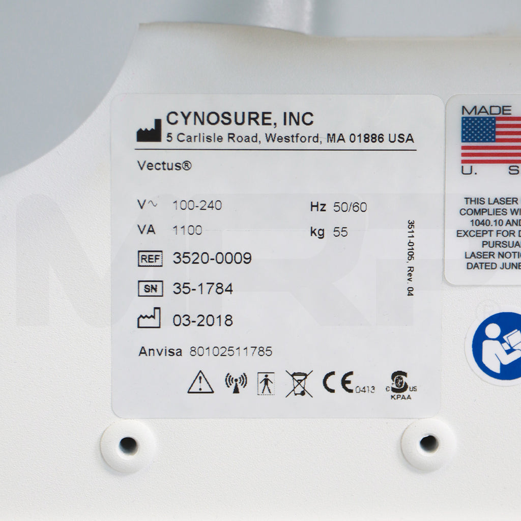 2018 Cynosure Palomar Vectus System Serial