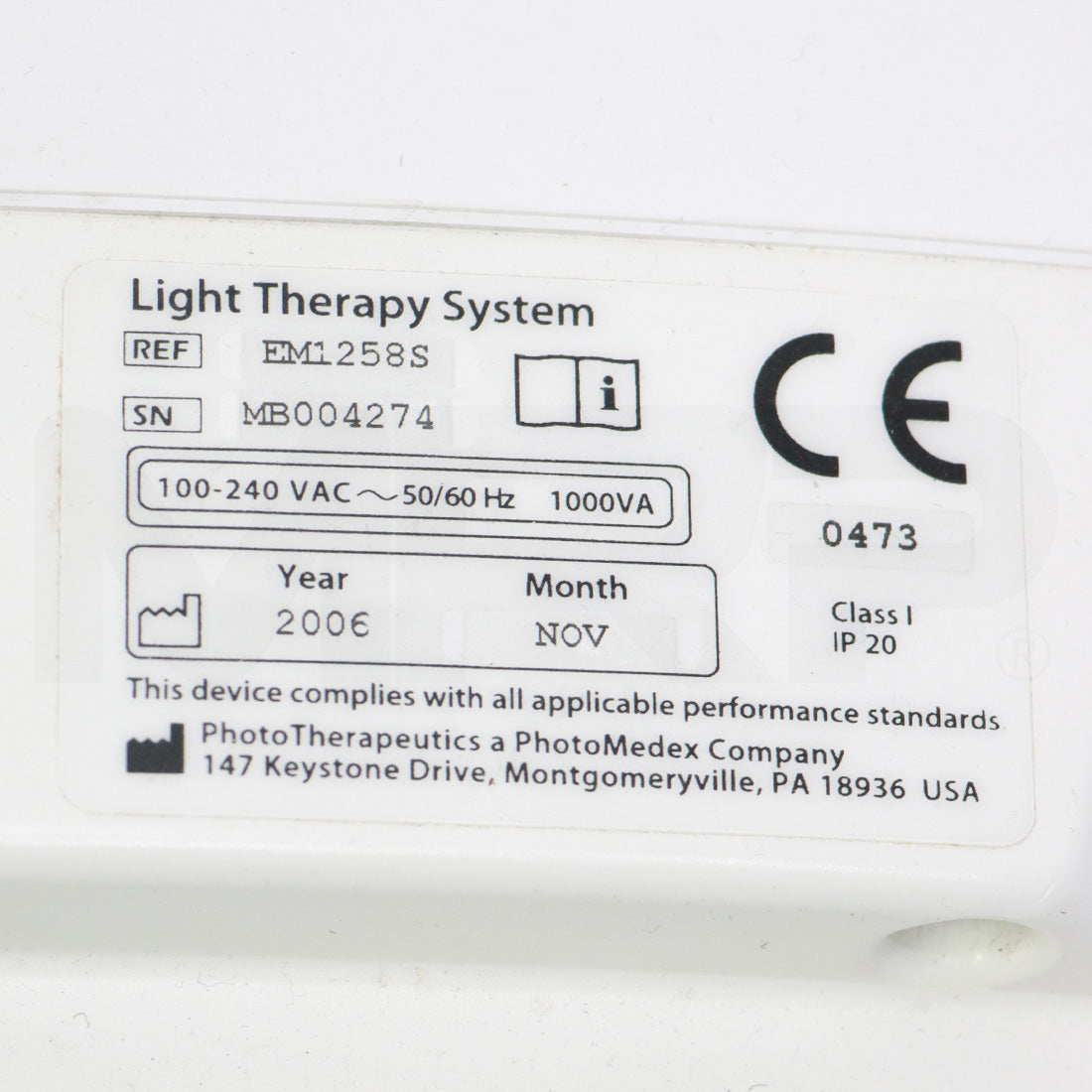 2006 OmniLux PhotoTherapeutics LED Light Therapy System