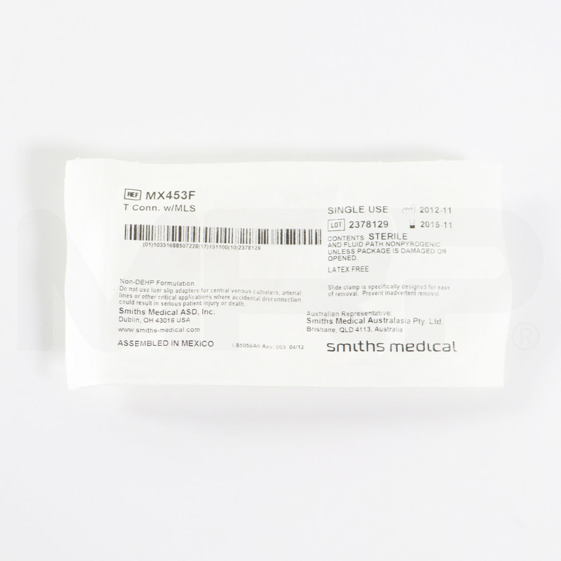 Thermi Aesthetics ThermiRF MX453F Disposable Injector Port for a Cannula EXP 2015