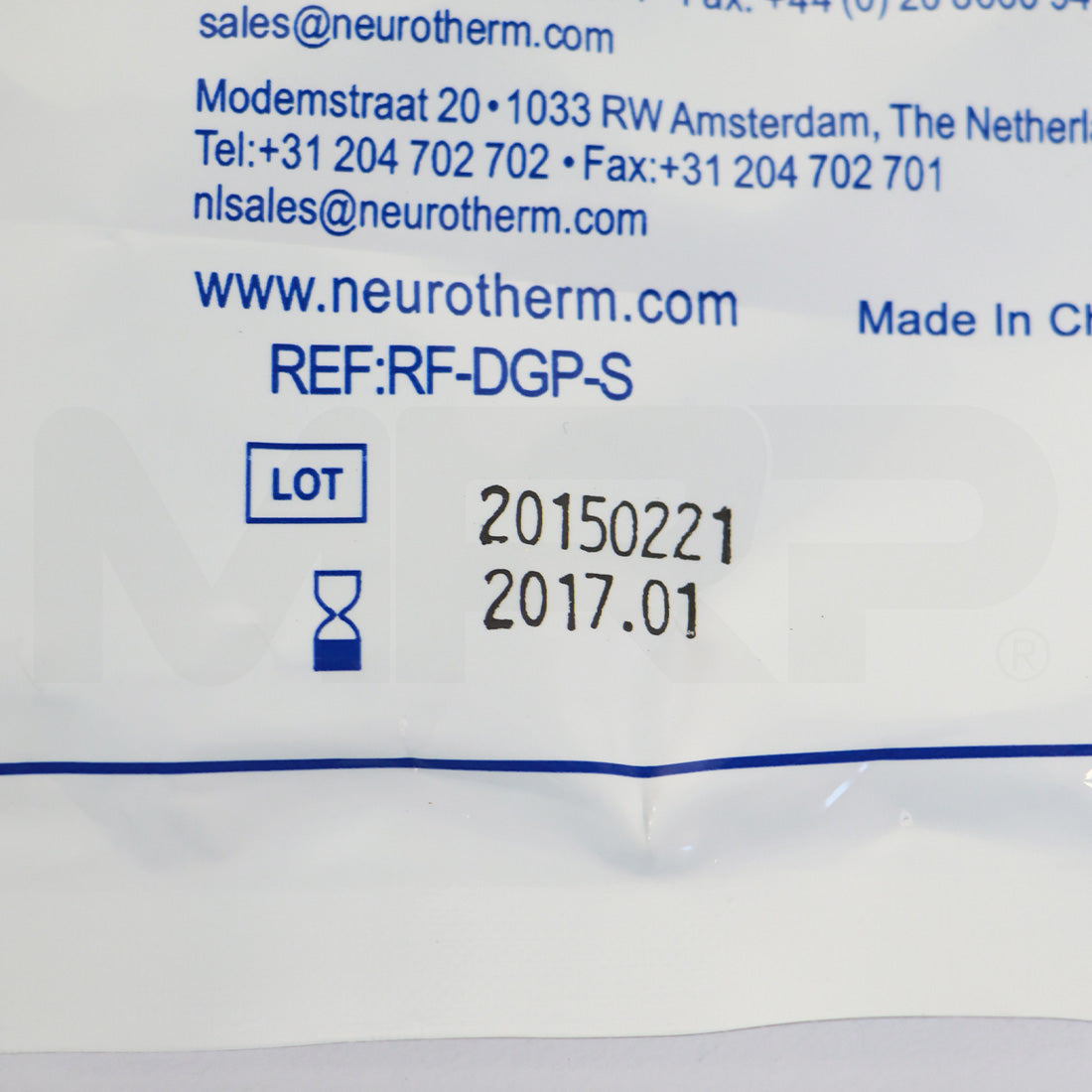 Thermi NeuroTherm RF Disposable Grounding Pad RF-DGP-S 1x Single EXP 01/2017