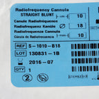 NeuroTherm ThermiRF Radiofrequency Cannula Straight Blunt S-1010-B18 EXP 2016