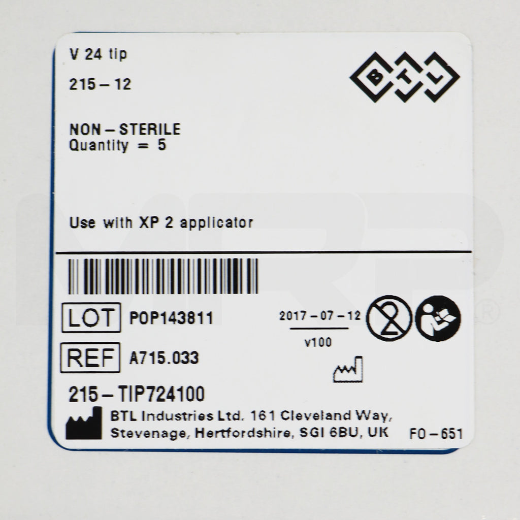 BTL Exilis XP 2 Femme Applicator RF Tightening V 24 215-12 (x5 Pcs)