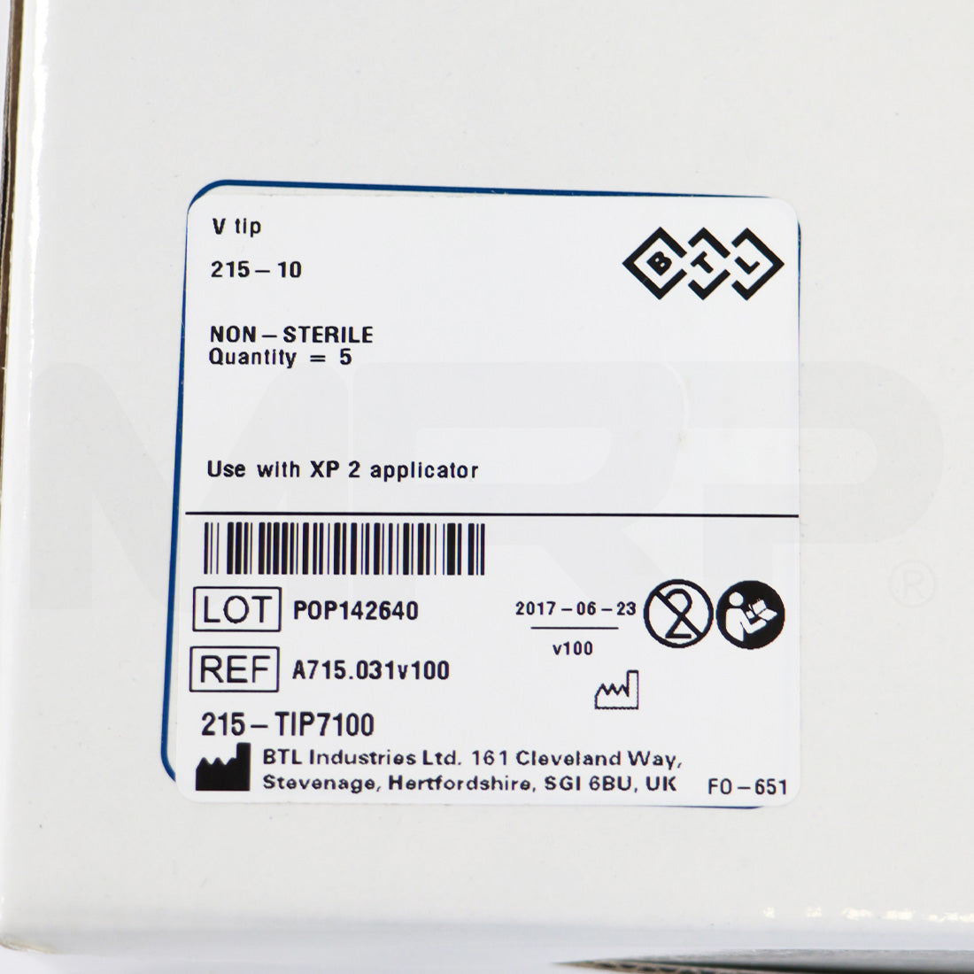 2017 BTL External V Tip 215-LABIATIPL100 3pk