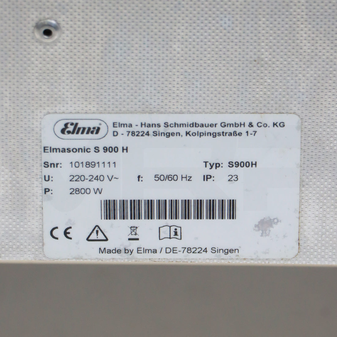 Elma Elmasonic S900H 24 Gallon Ultrasonic Heated Cleaner