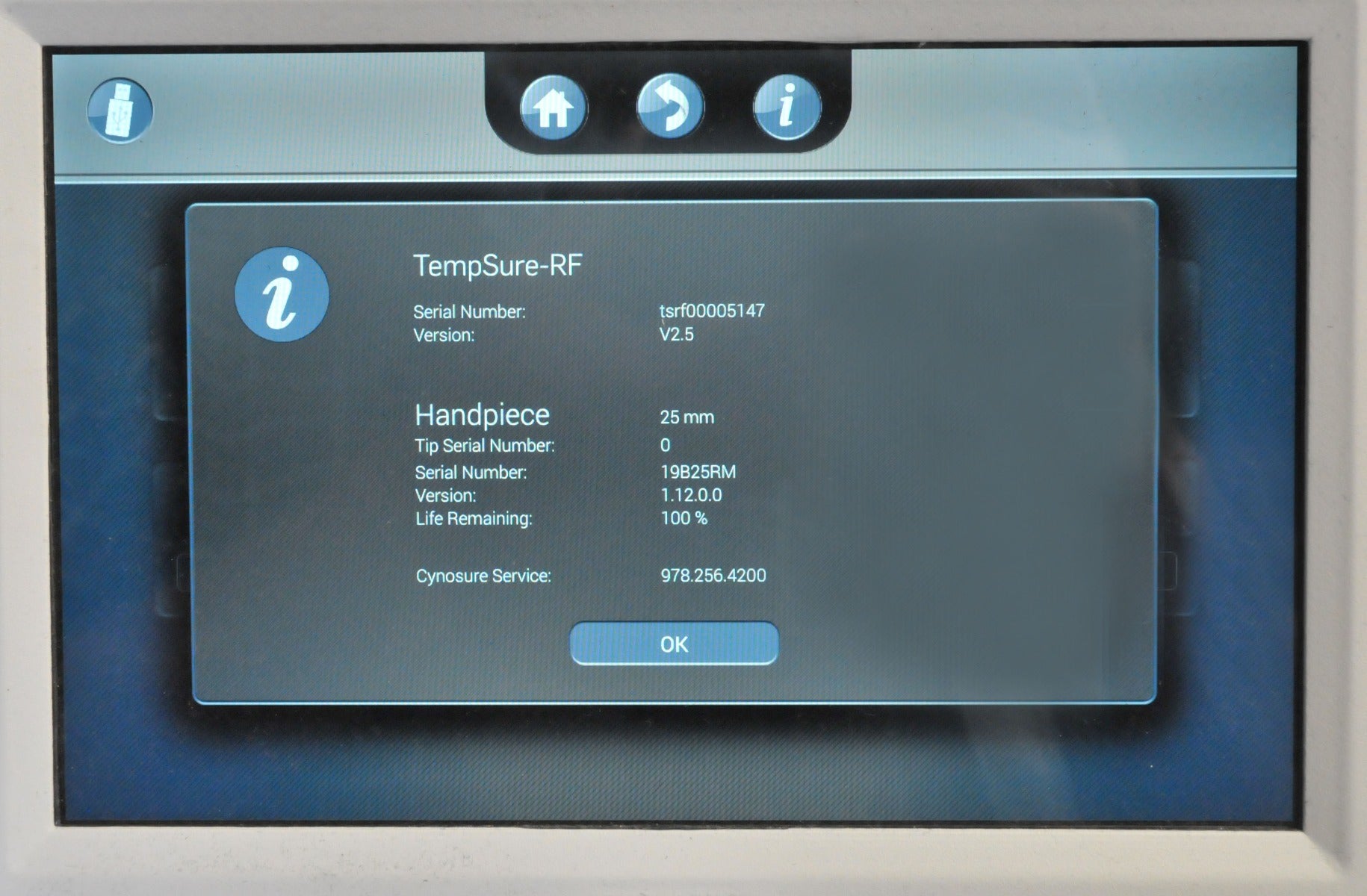 2019 Cynosure TempSure Envi RF 300 w Generator Wrinkle Reduction Skin Tightening