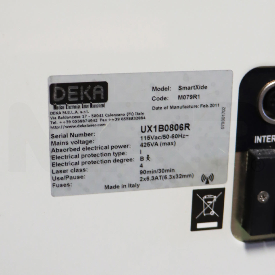 2011 DEKA Smartxide DOT CO2 Laser System M079R1
