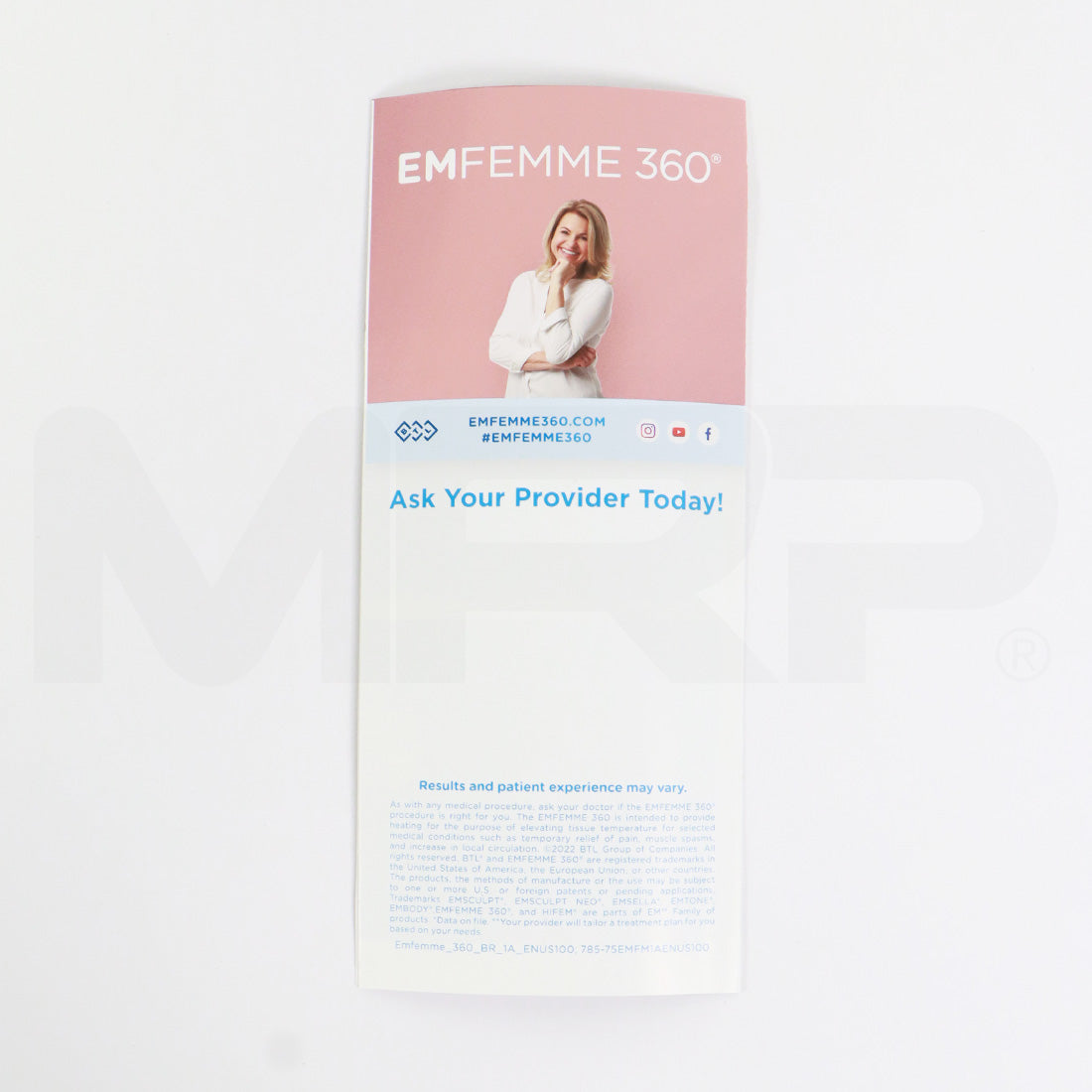 BTL EMFemme Educational Office Marketing Brochures x100 Pcs