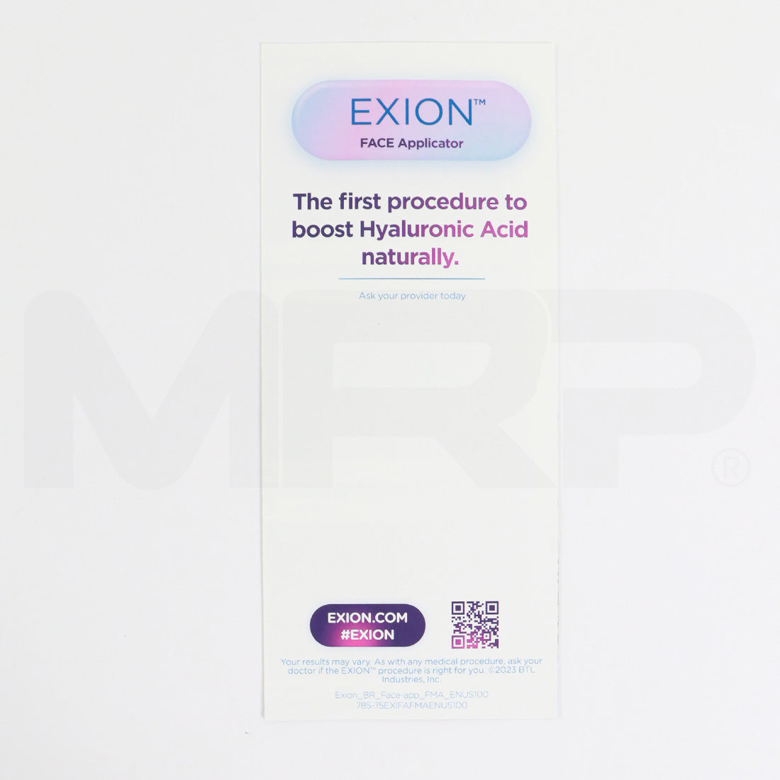 BTL Exion Face Applicator Educational Office Marketing Brochures x100 Pcs