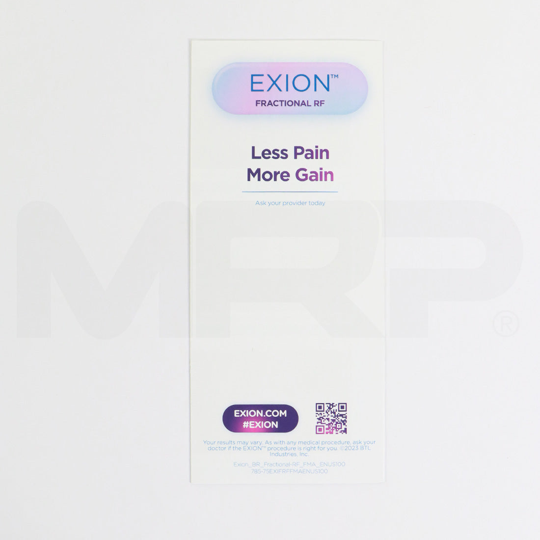BTL Exion Fractional RF Educational Office Marketing Brochures x100 Pcs