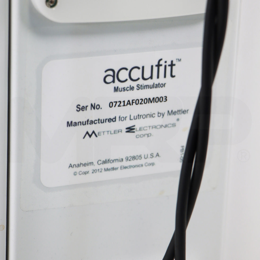 Lutronic Accufit IntelliSTIM IntelliCycle Muscle Stimulation System PB1-05