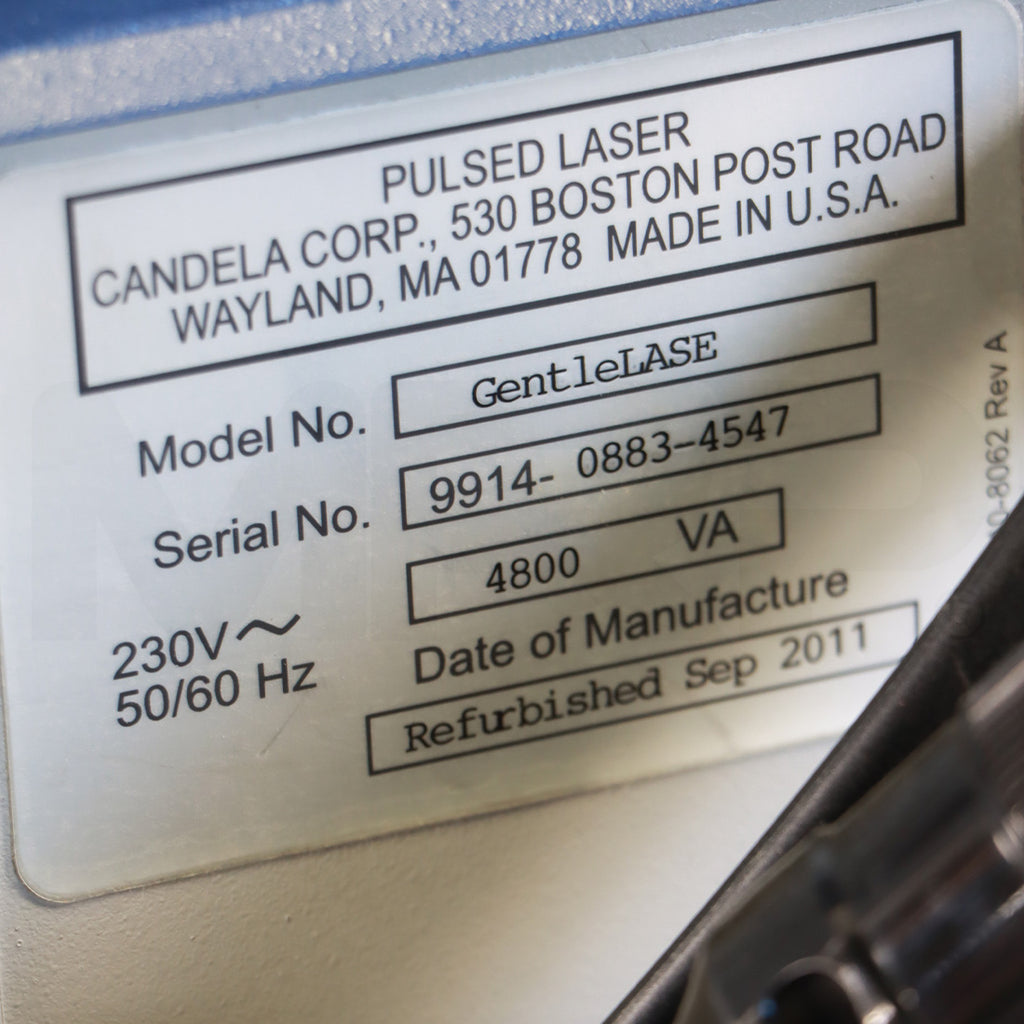 2011 Candela GentleLase Mini Alexandrite 755nm Hair Removal Vascular Laser