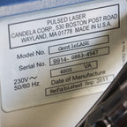 2011 Candela GentleLase Mini Alexandrite 755nm Hair Removal Vascular Laser
