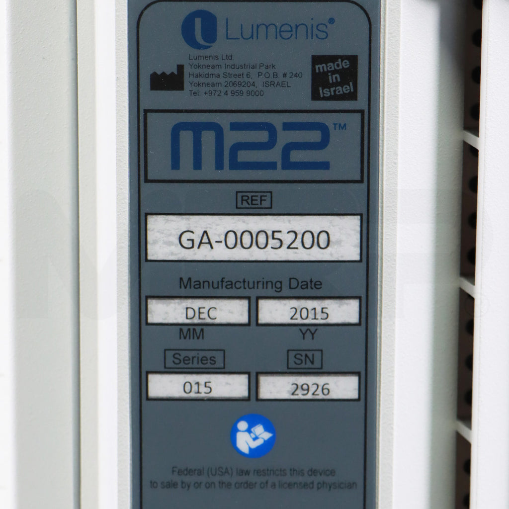 2015 Lumenis M22 IPL Skin Rejuvenation Hair Removal System