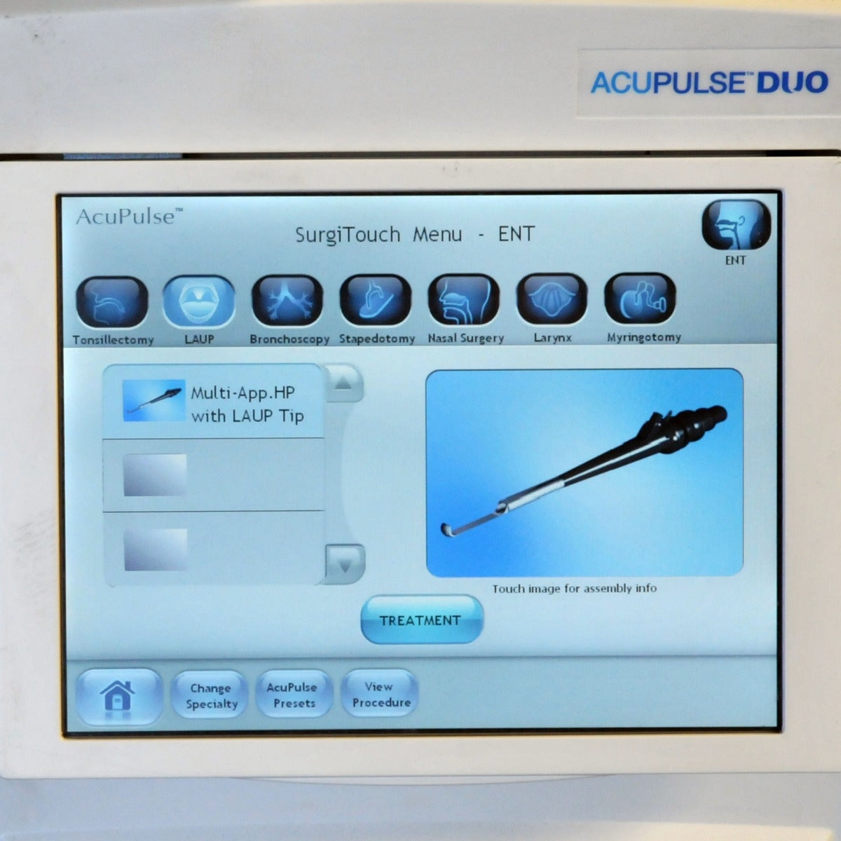 2016 Lumenis AcuPulse DUO CO2 Laser SilkLaser Scanner AcuScan 120 SurgiTouch